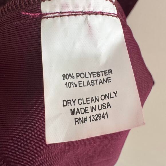 Amanda Uprichard Burgundy Red Velvet Mini Dress Size Medium - Picture 5 of 7